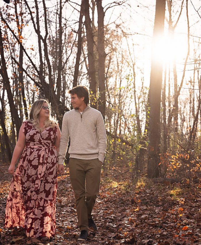 November engagement session at Crosswinds Marsh, Michigan